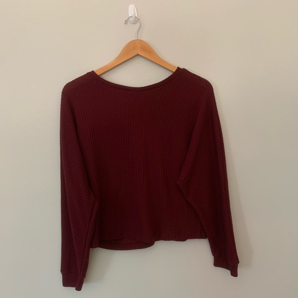 maroon basic sweater; BRAND NEW WITH OUT TAGS